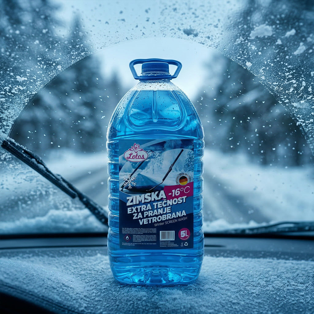 Zimska extra tečnost za pranje vetrobrana -16°C, 5l